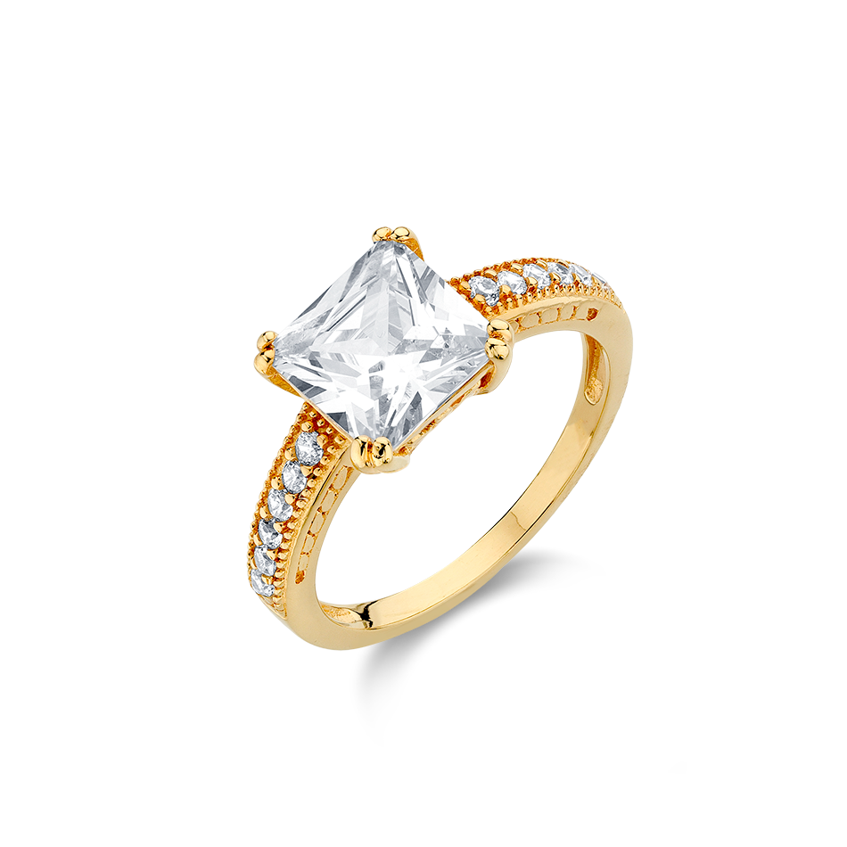 Gold Plated Royal Look Single Stone Ring For Women|Girls (19) : Amazon.in:  Fashion