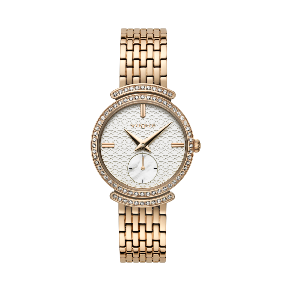 Rose gold large hotsell face women's watch