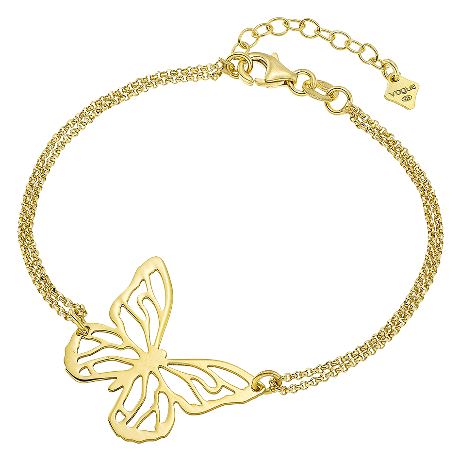 Bracelet butterfly with double chain, “Daily bracelets” series ...